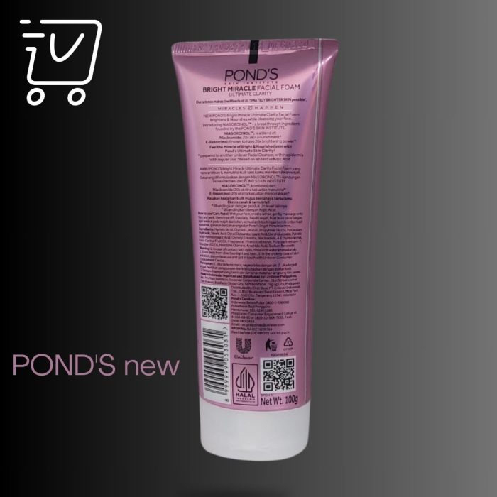 Pond's bright miracle facial foam